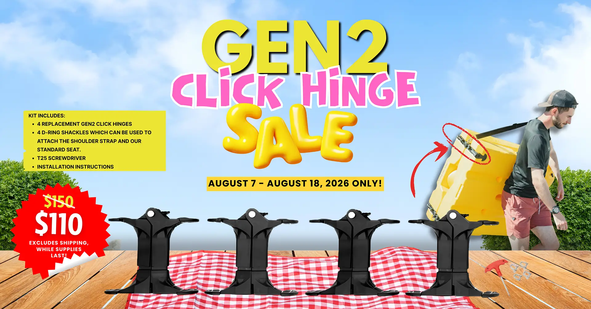 Gen 2 Click Hinge Sale Banner